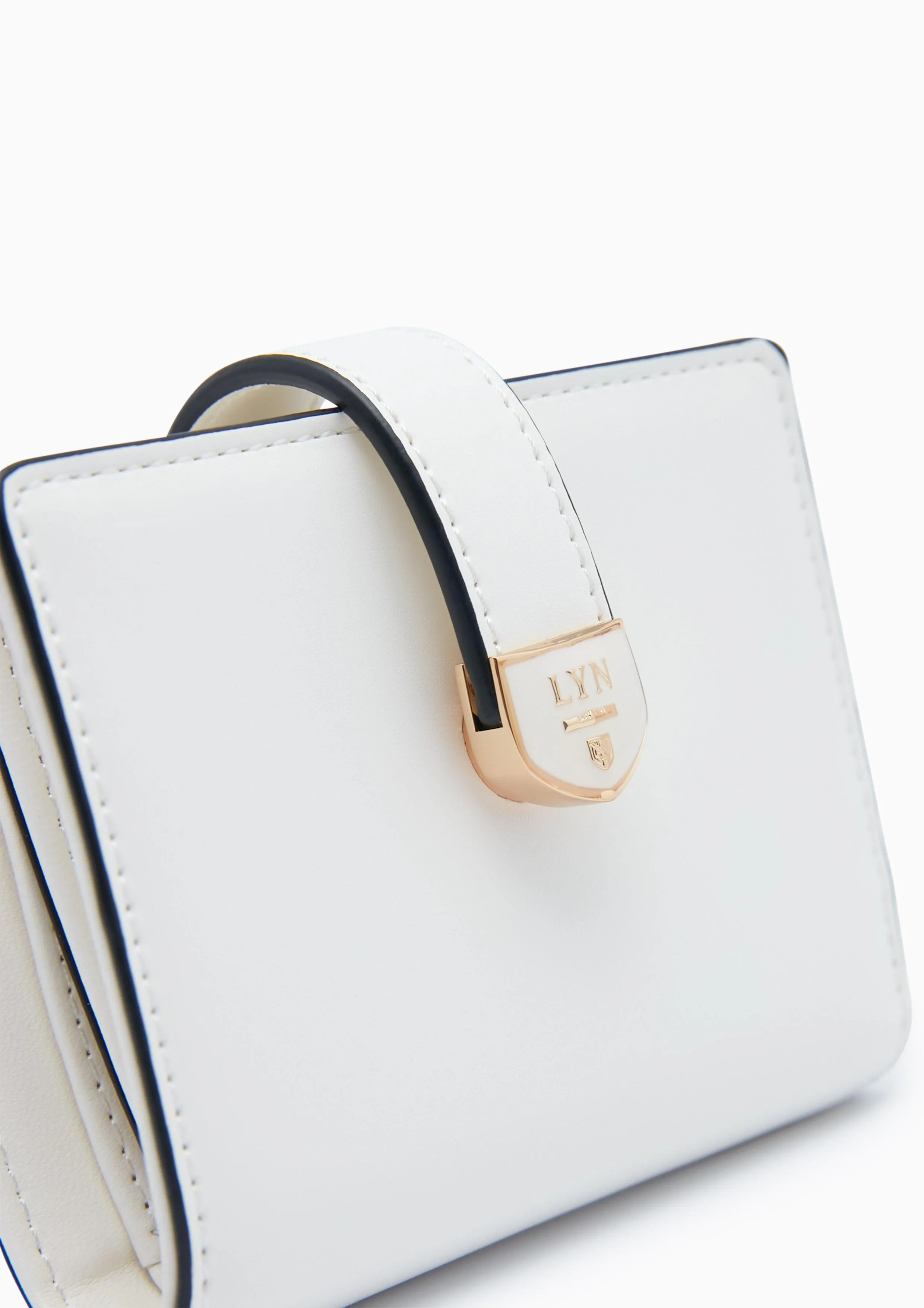 Athella Bi-Fold Short Wallet  White