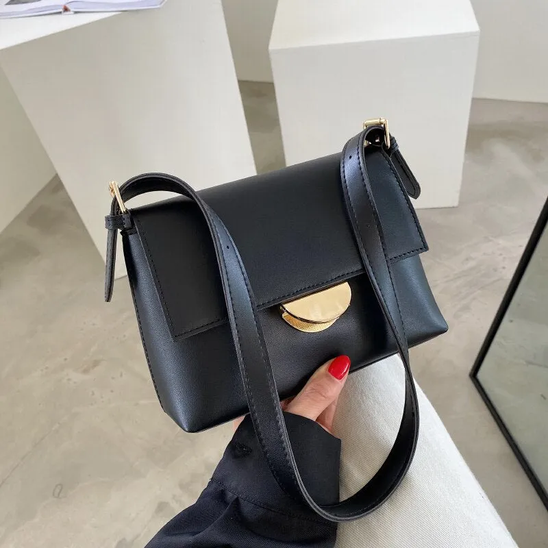 Back to College Promotion Trendy Solid Color Shoulder Bags for Women 2021 Fashion Classic Solid Style Crossbody Bag Stylish Tote Sac Epaule