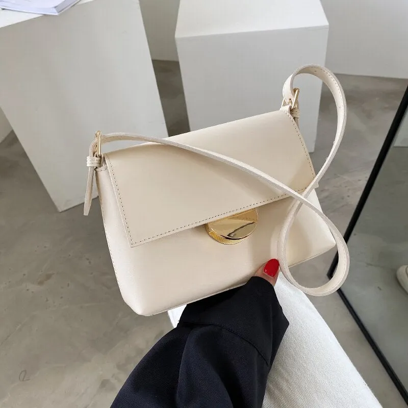 Back to College Promotion Trendy Solid Color Shoulder Bags for Women 2021 Fashion Classic Solid Style Crossbody Bag Stylish Tote Sac Epaule
