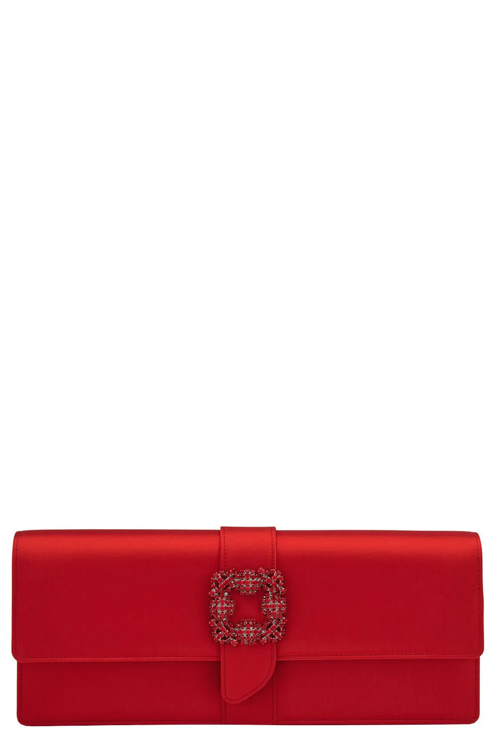Capri Long Clutch - Bright Red