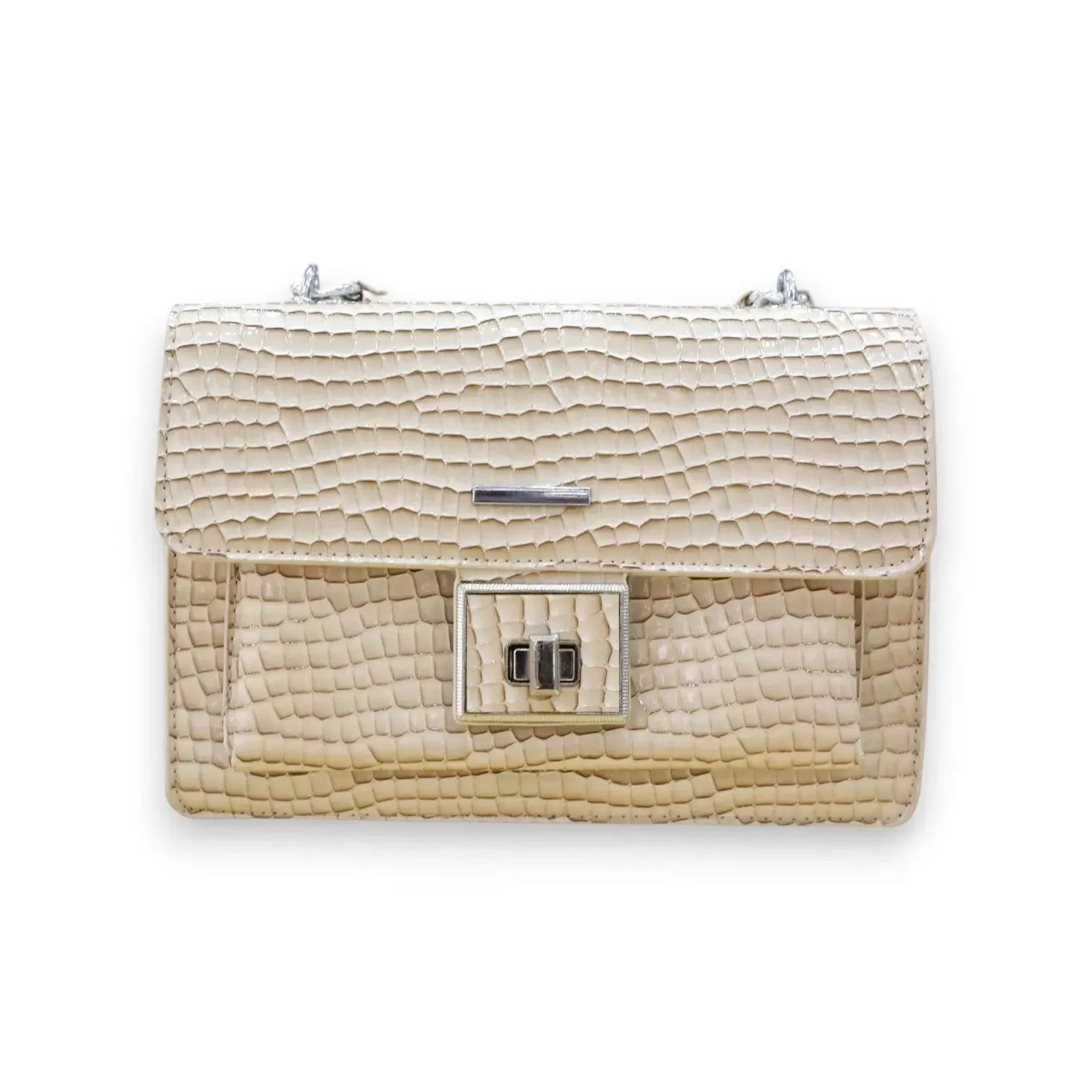 Croc-Embossed Bag