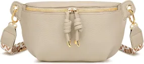 Crossbody Sling Bag Purse for Women - Small Chest Fanny Pack Trendy Travel Faux Leather Cross Body Bags with Adjustable Strap