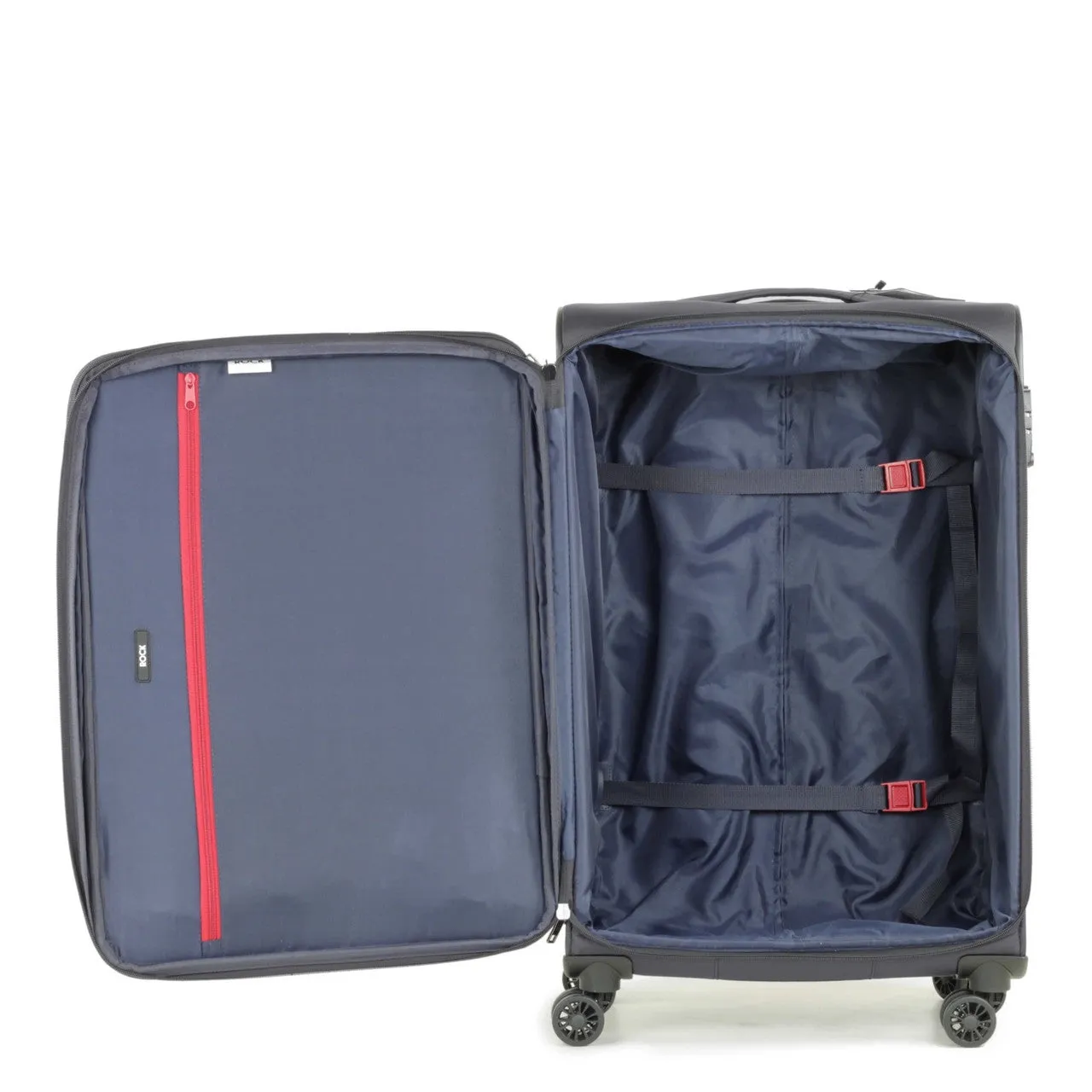 DELUXE-Lite 4 Wheel Expandable Extra Large Suitcase 83cm - Navy