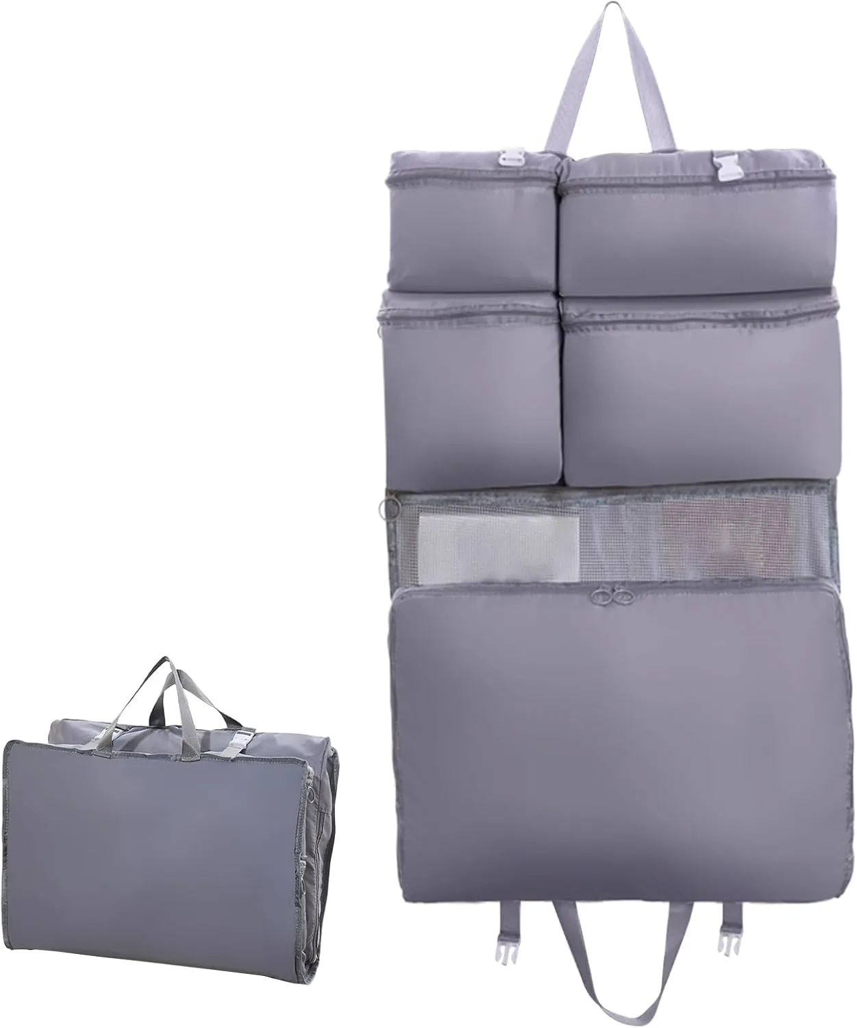 Luggage Bag - Travel Organizer, Rolling Suitcase | Lightweight Compression Packing Cube with Wheels for Airplanes Gym Workout Trips Men Women Weekend Storage Carry Clothes Holiday Flight