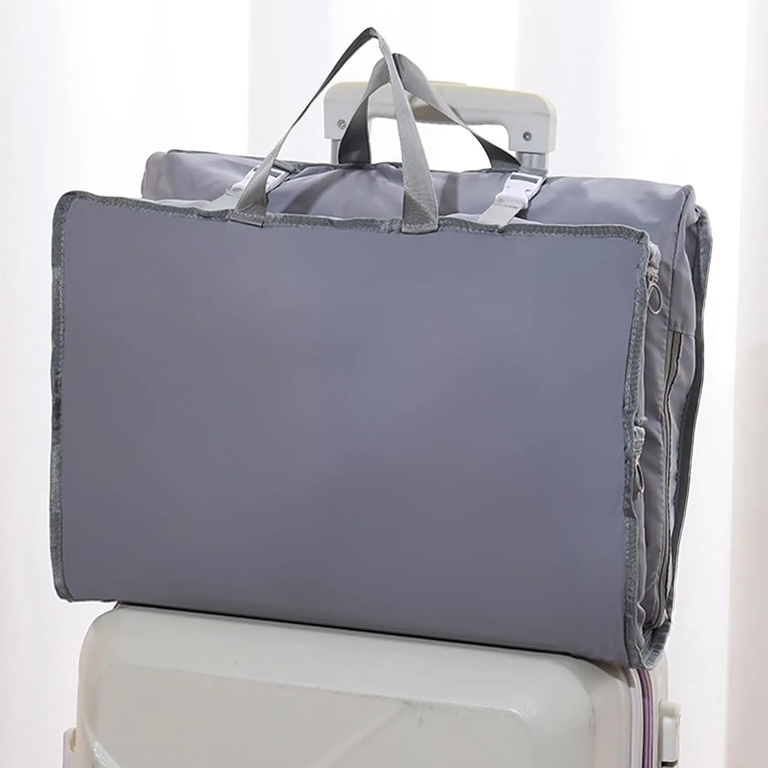 Luggage Bag - Travel Organizer, Rolling Suitcase | Lightweight Compression Packing Cube with Wheels for Airplanes Gym Workout Trips Men Women Weekend Storage Carry Clothes Holiday Flight