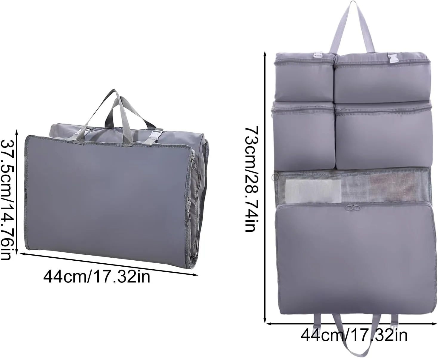 Luggage Bag - Travel Organizer, Rolling Suitcase | Lightweight Compression Packing Cube with Wheels for Airplanes Gym Workout Trips Men Women Weekend Storage Carry Clothes Holiday Flight