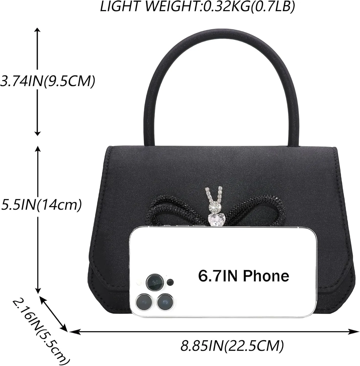 Milisente Women Wedding Party Evening Clutch Bags Clutches Handbags Crystal with Shoulder Chain