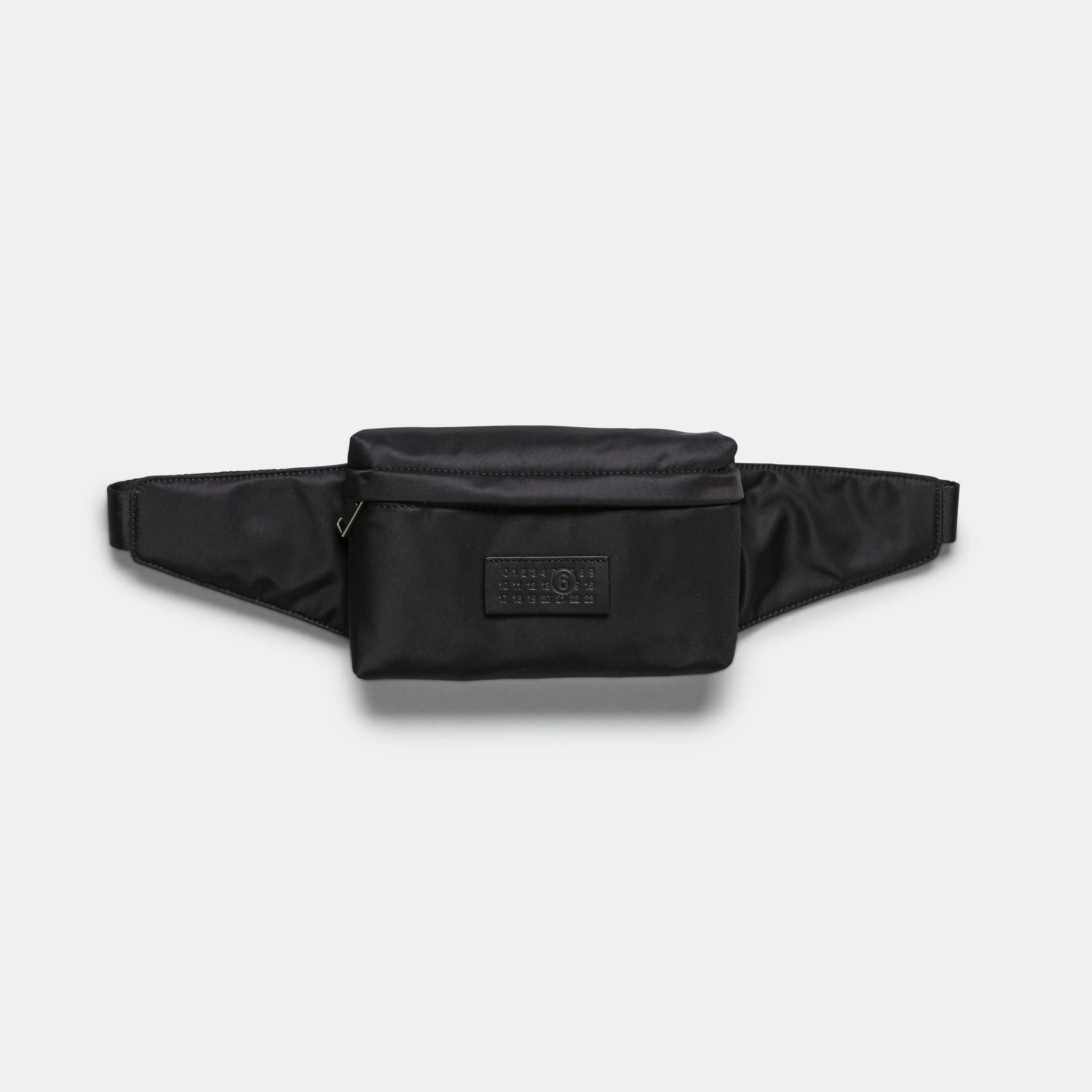 Nylon Pockets Belt Bag - Black