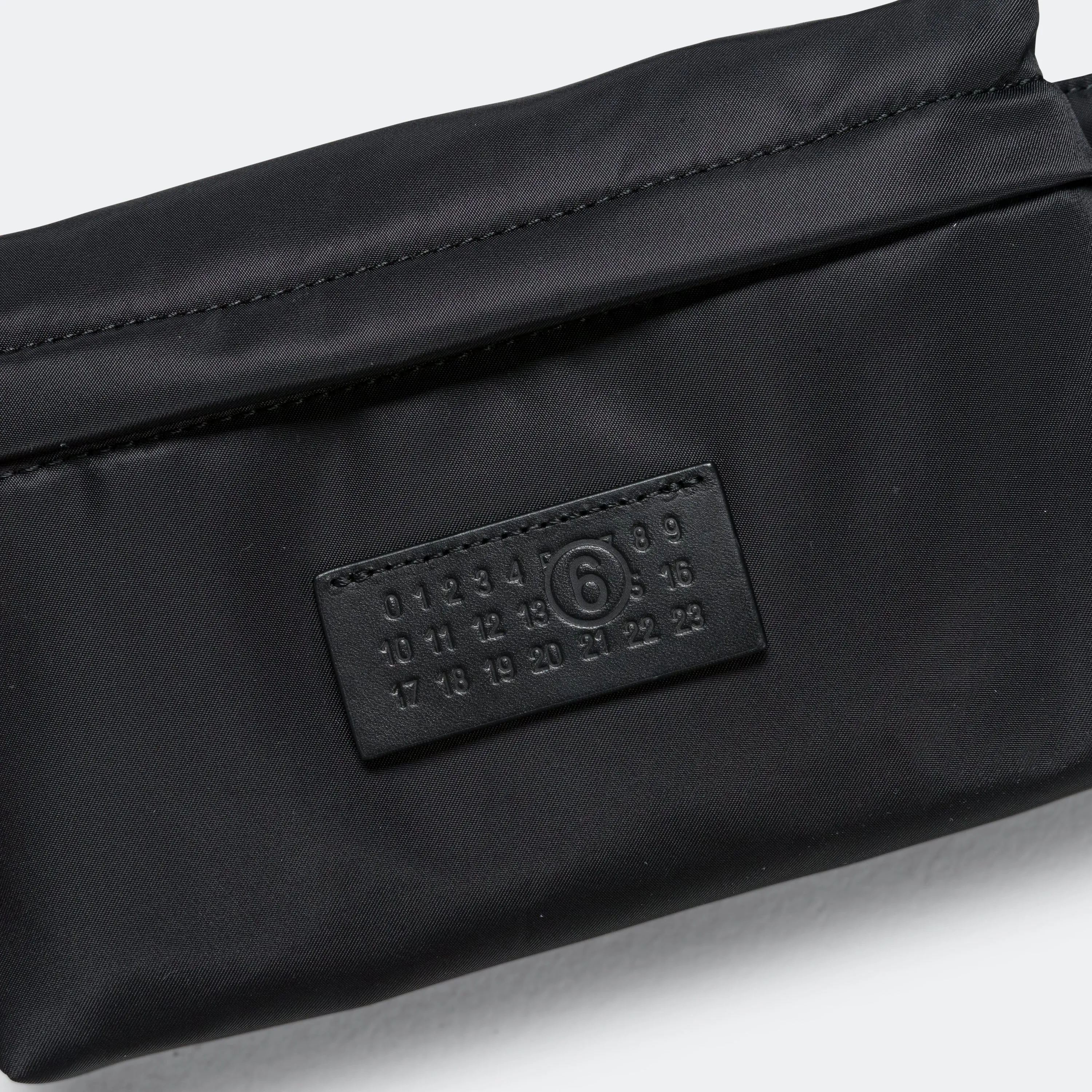 Nylon Pockets Belt Bag - Black