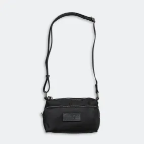 Nylon Pockets Crossbody Bag - Black