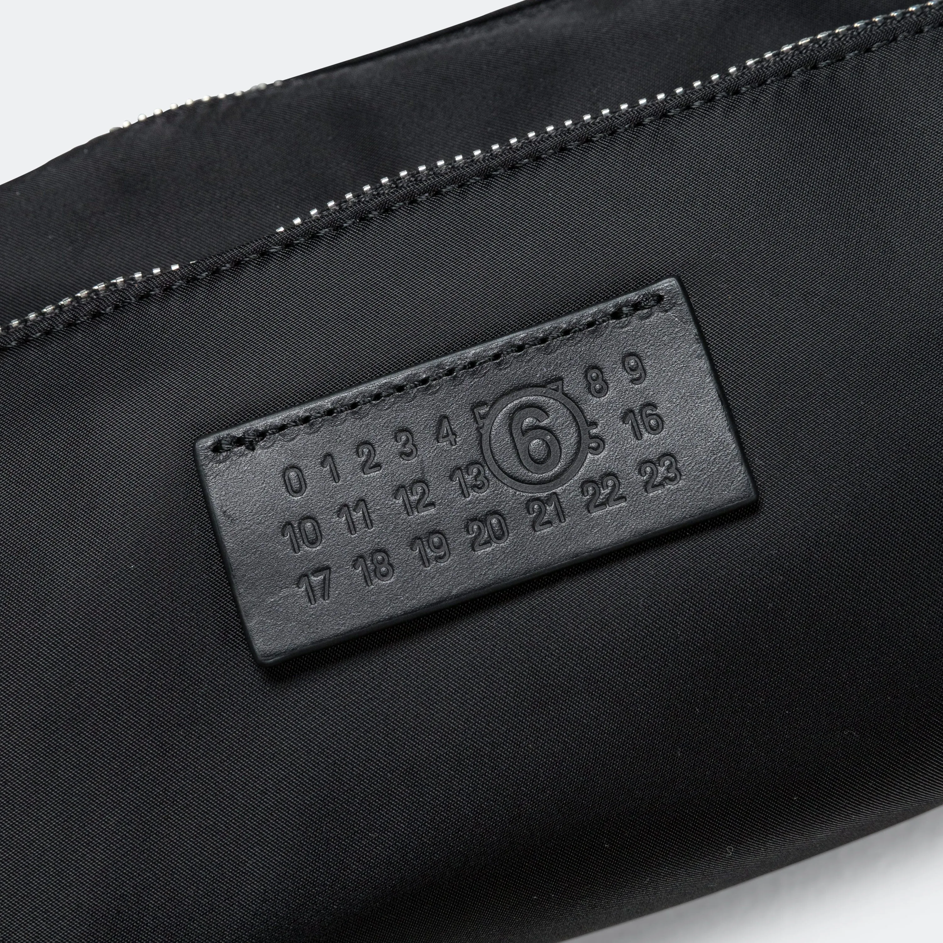 Nylon Pockets Crossbody Bag - Black