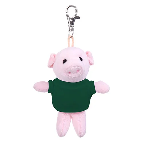 Pig Keychain with Tee 4"