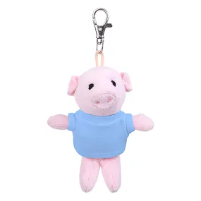 Pig Keychain with Tee 4"