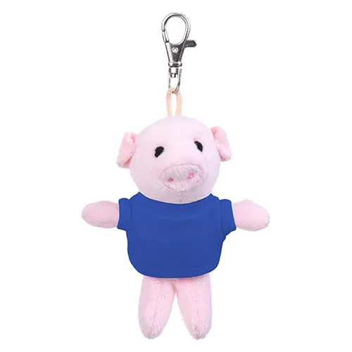 Pig Keychain with Tee 4"