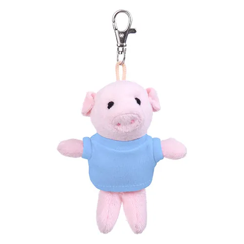 Pig Keychain with Tee 4"