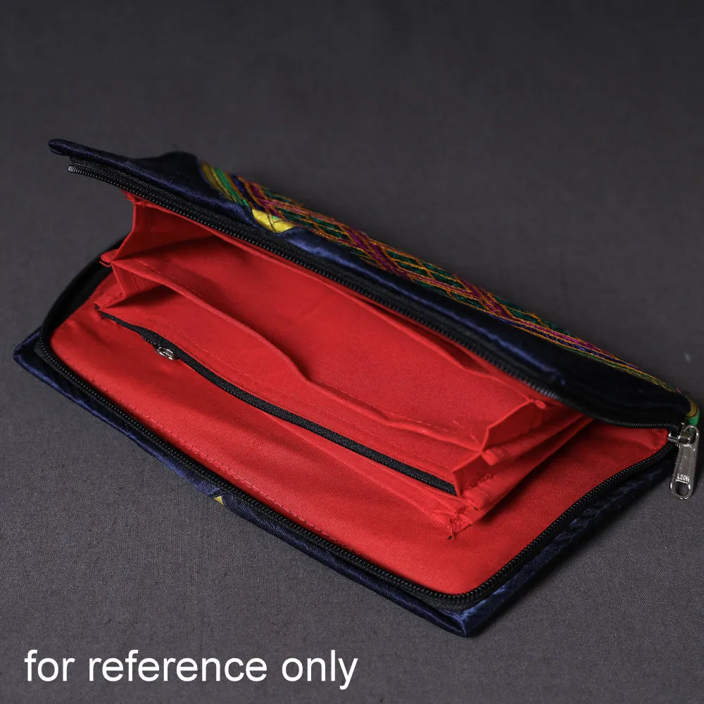Pink - Kutchi Embroidery Mirror Work Clutch