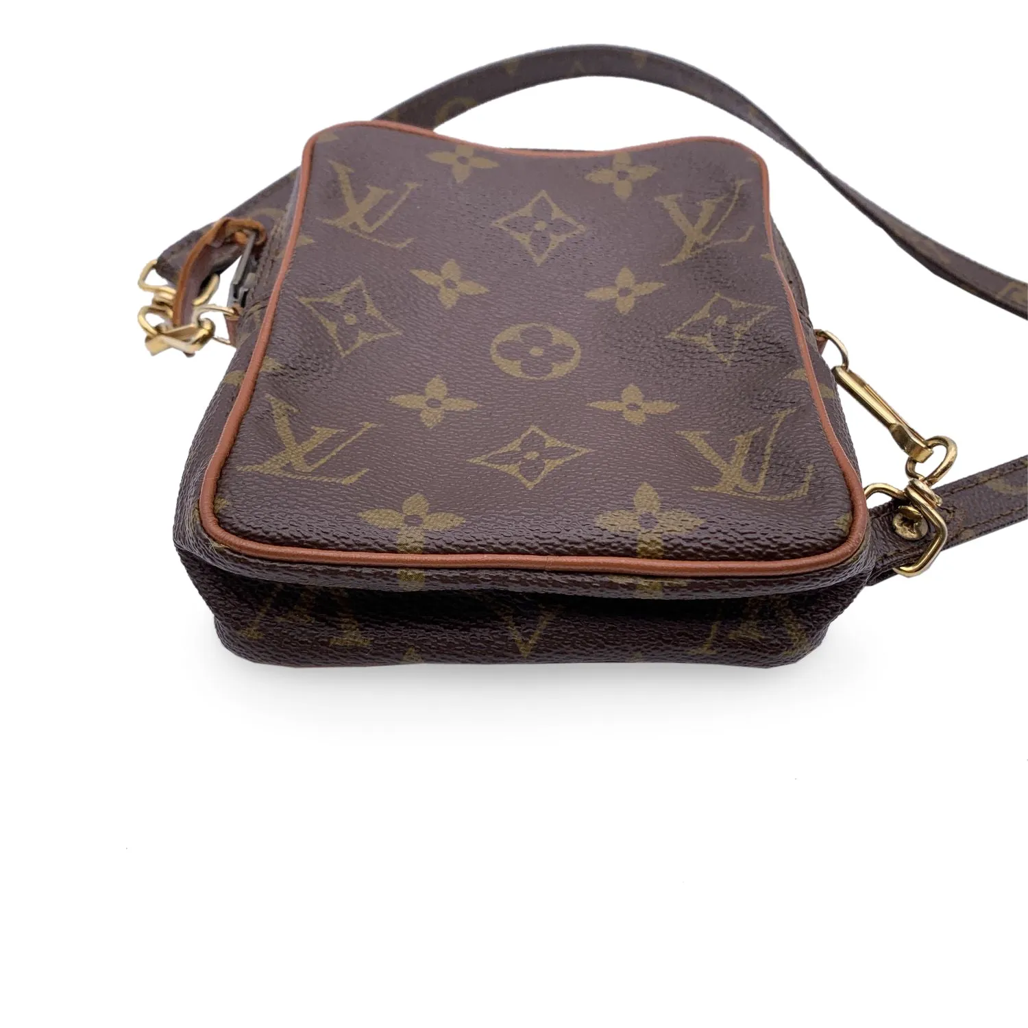 Trendy Inspired Louis Vuitton Vintage Monogram Canvas Mini Danube Crossbody Bag