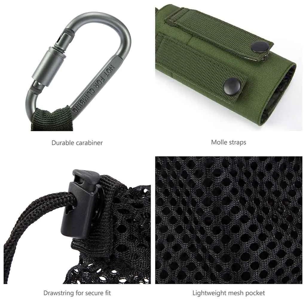 Water Bottle Pouch with Carabiner