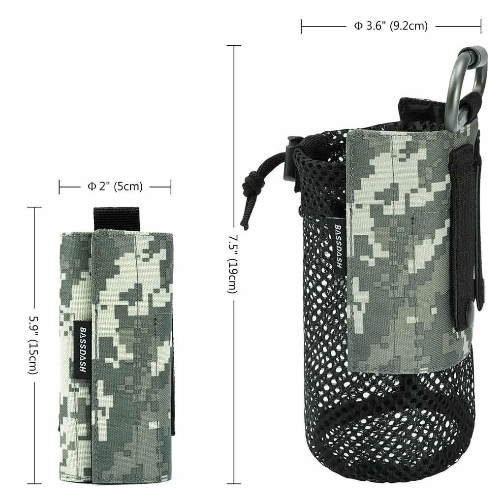 Water Bottle Pouch with Carabiner