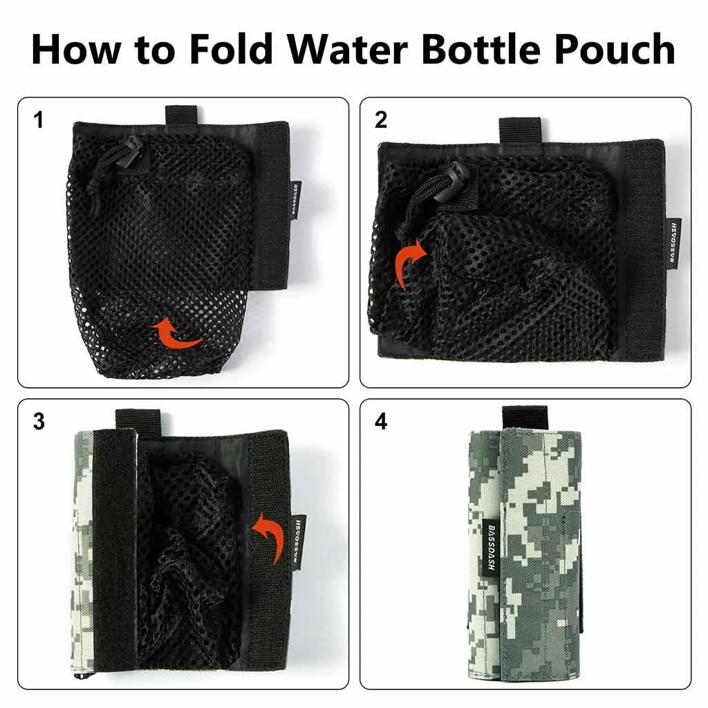 Water Bottle Pouch with Carabiner