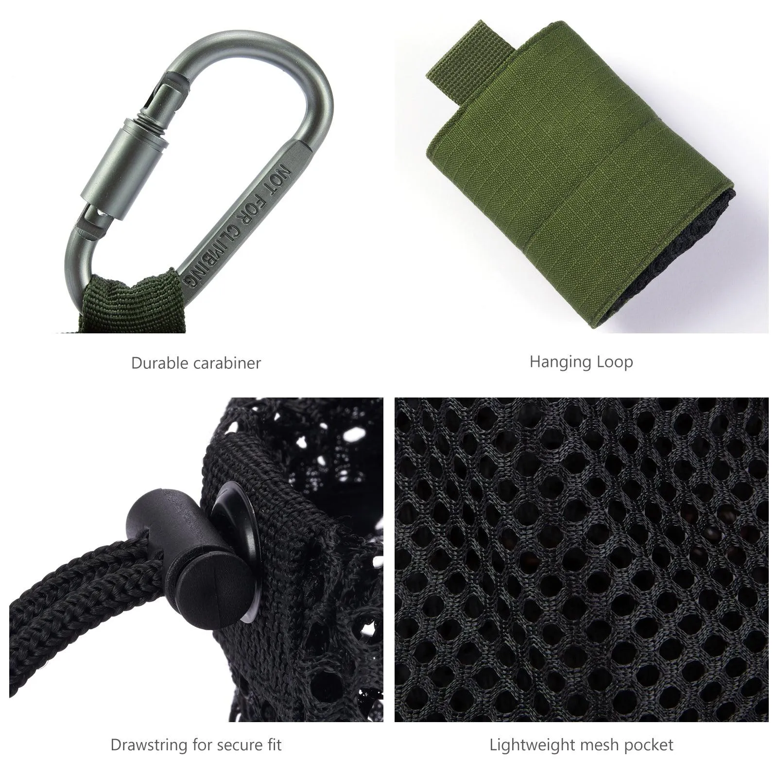 Water Bottle Pouch with Carabiner