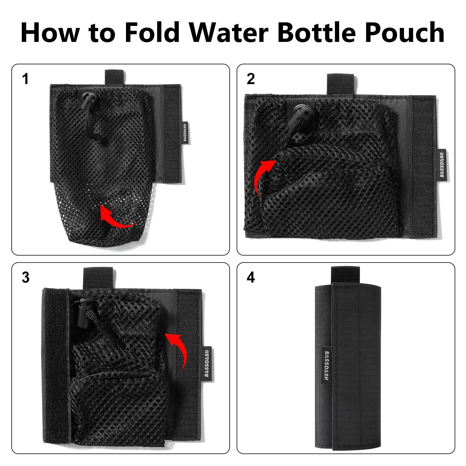Water Bottle Pouch with Carabiner