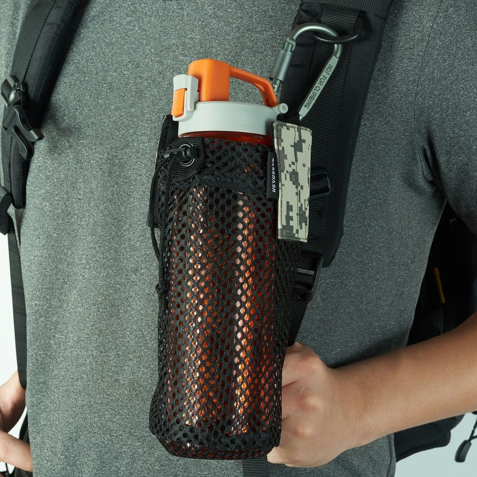 Water Bottle Pouch with Carabiner