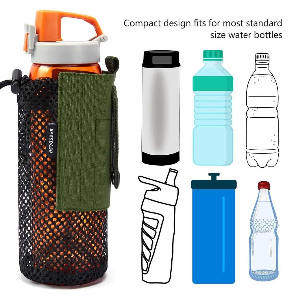 Water Bottle Pouch with Carabiner